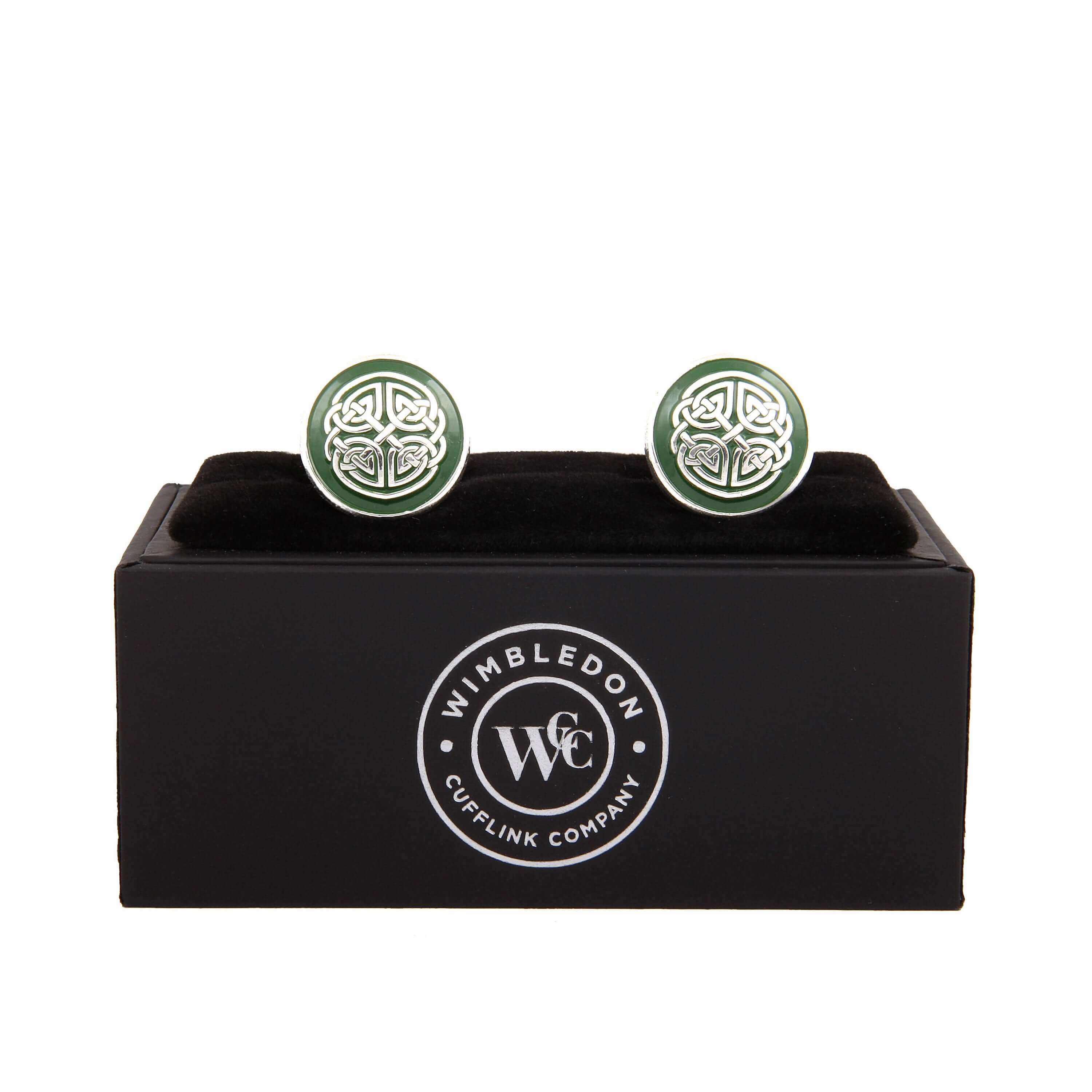 The Celtic Shield Cufflink - Wimbledon Cufflink Company
