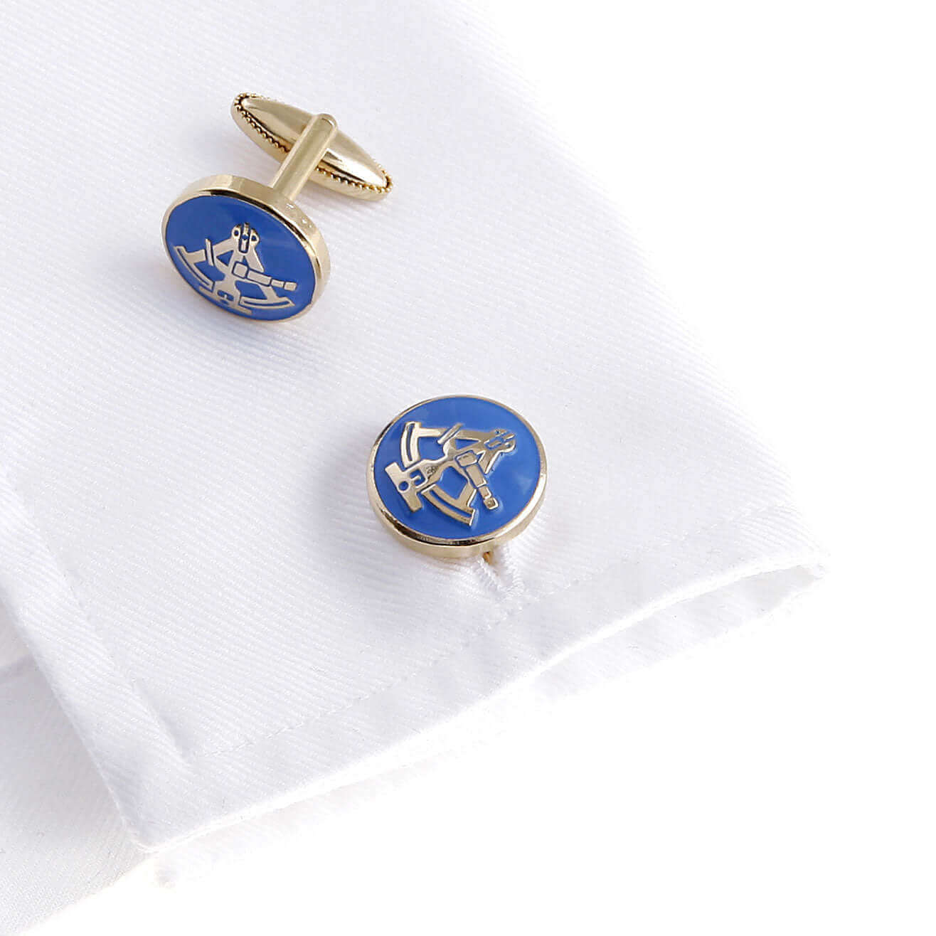 The Sextant Cufflink - Wimbledon Cufflink Company