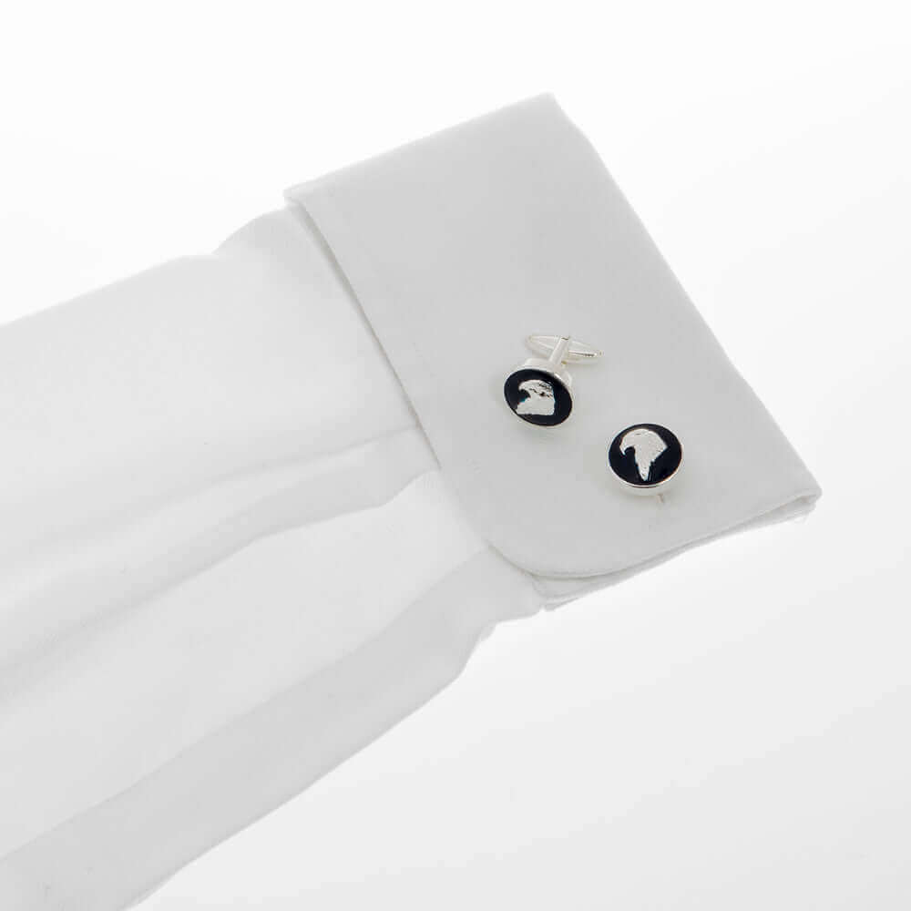 The Bald Eagle’s Head Cufflink - Wimbledon Cufflink Company