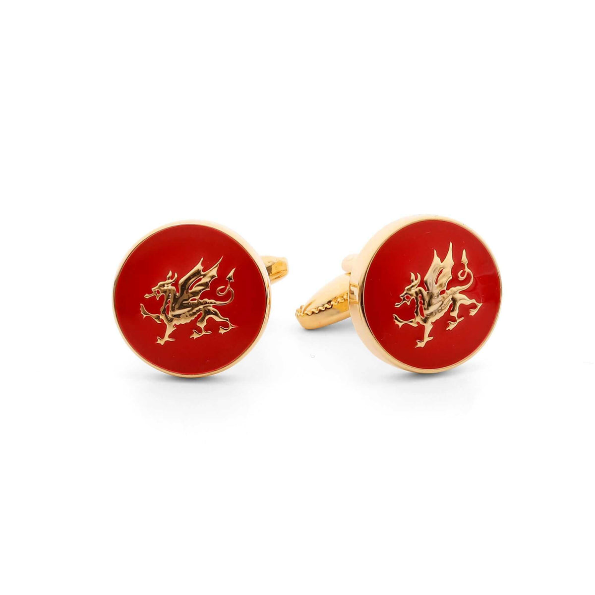 The Welsh Dragon Cufflinks in Red | Buy Welsh Dragon Cufflinks Online